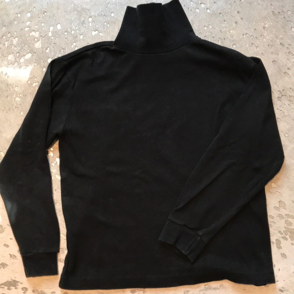 GAP kids unisex black turtleneck top